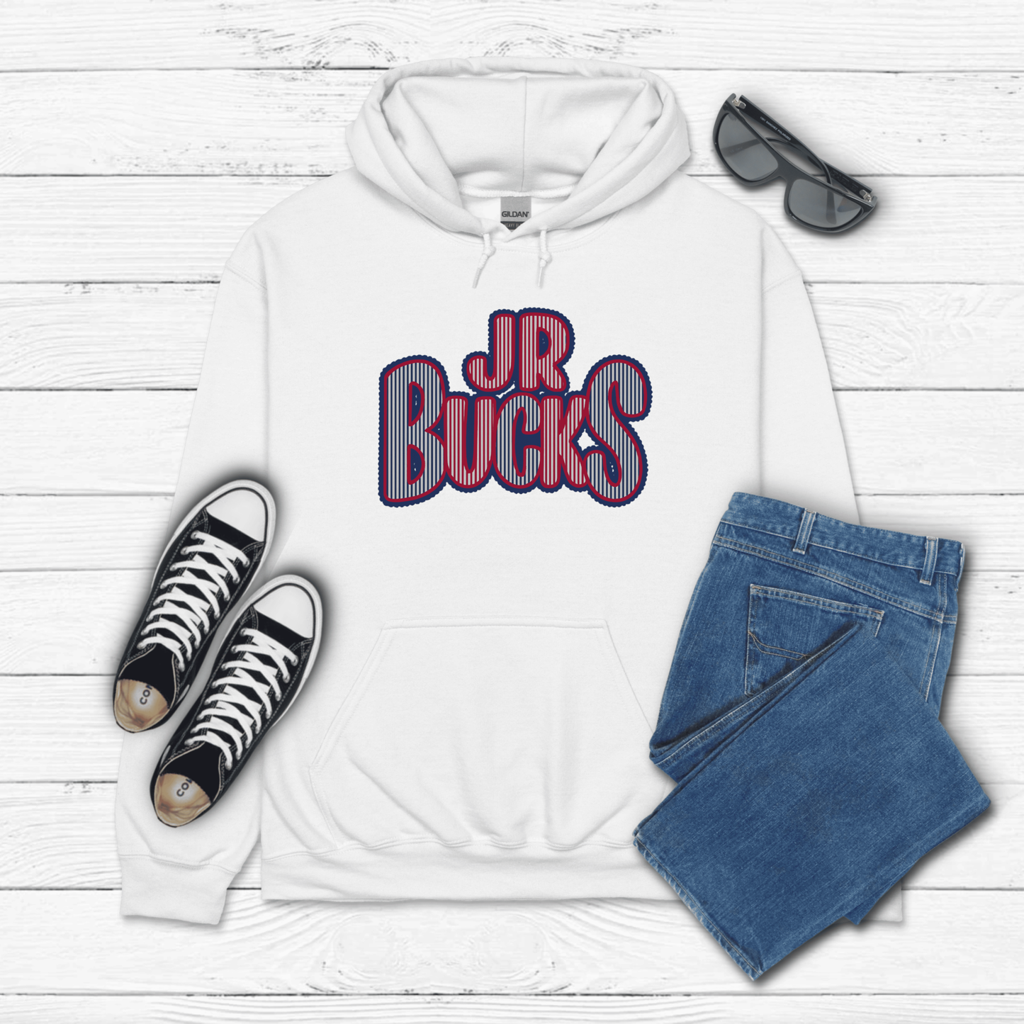 Adult Jr Bucks Stripes - Hoodie