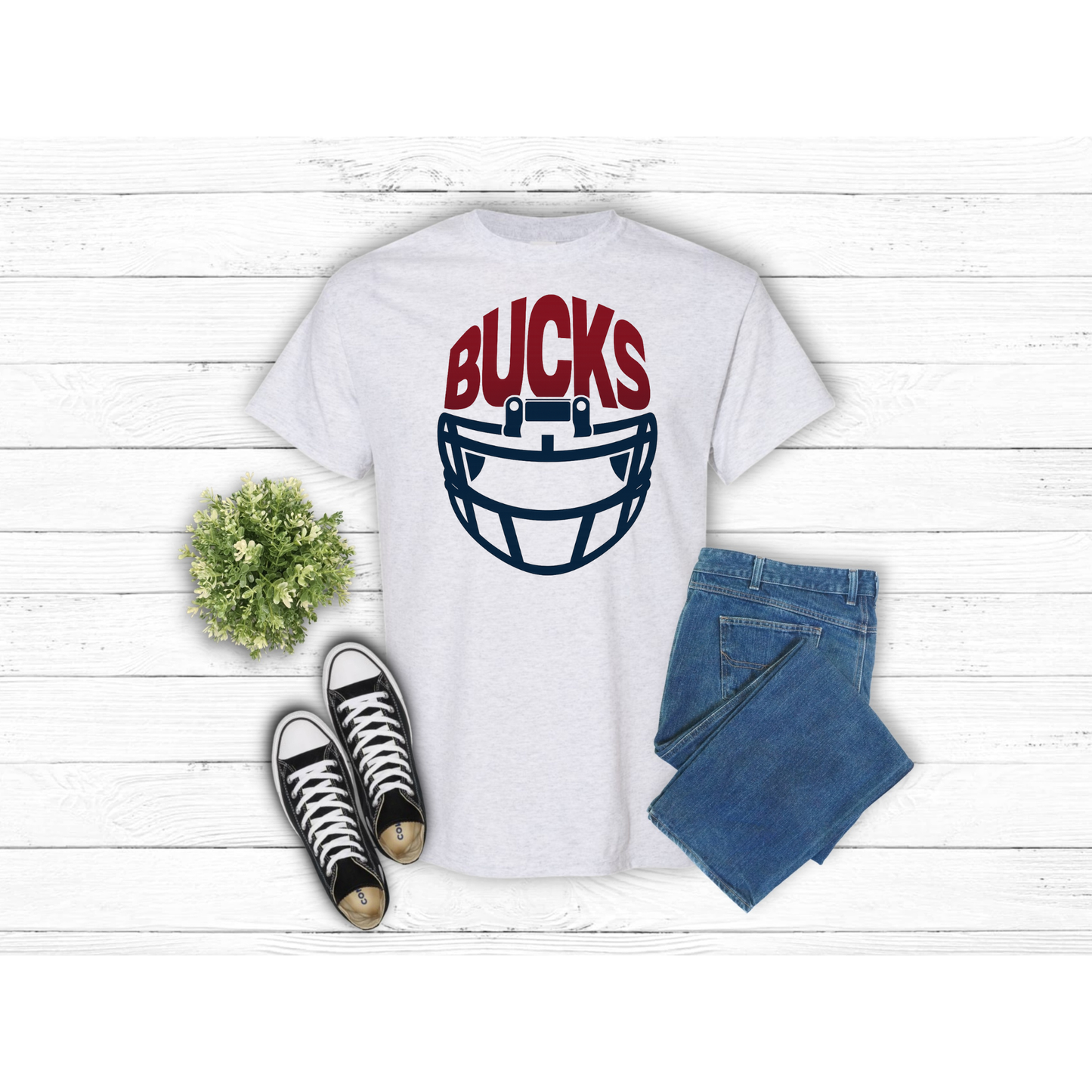 Adult BUCKS Helmet - T-Shirt