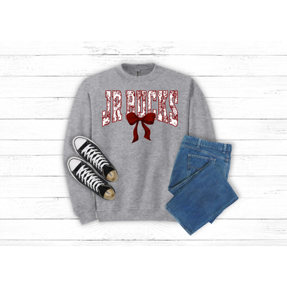 Adult Jr Bucks Floral Maroon - Crewneck