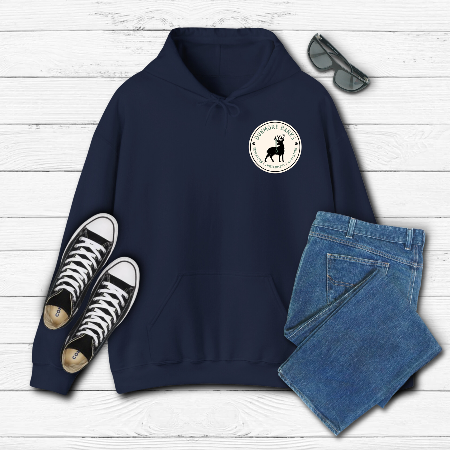 Dunmore Barks Round Logo - Hoodie