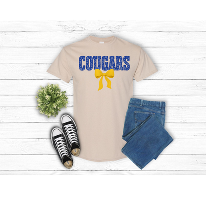 Adult Floral COUGARS - T-Shirt