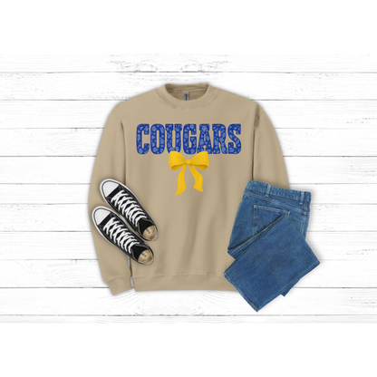 Adult Floral COUGARS - Crewneck