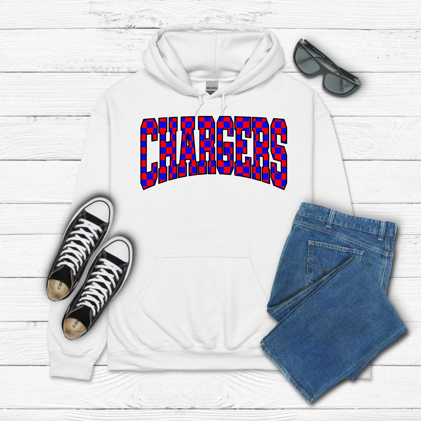 Checkered CHARGERS - Hoodie