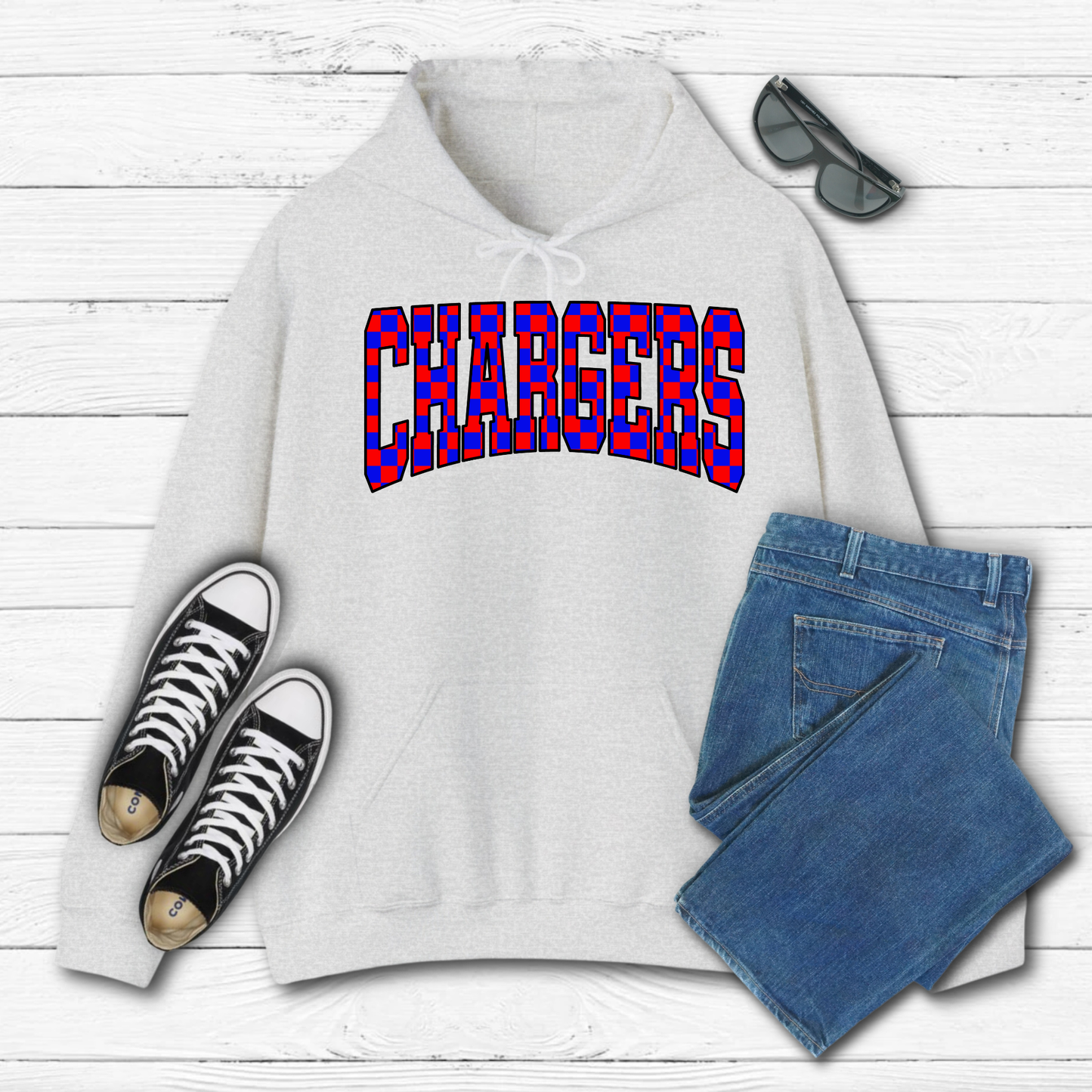 Checkered CHARGERS - Hoodie