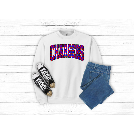 Checkered CHARGERS - Crewneck