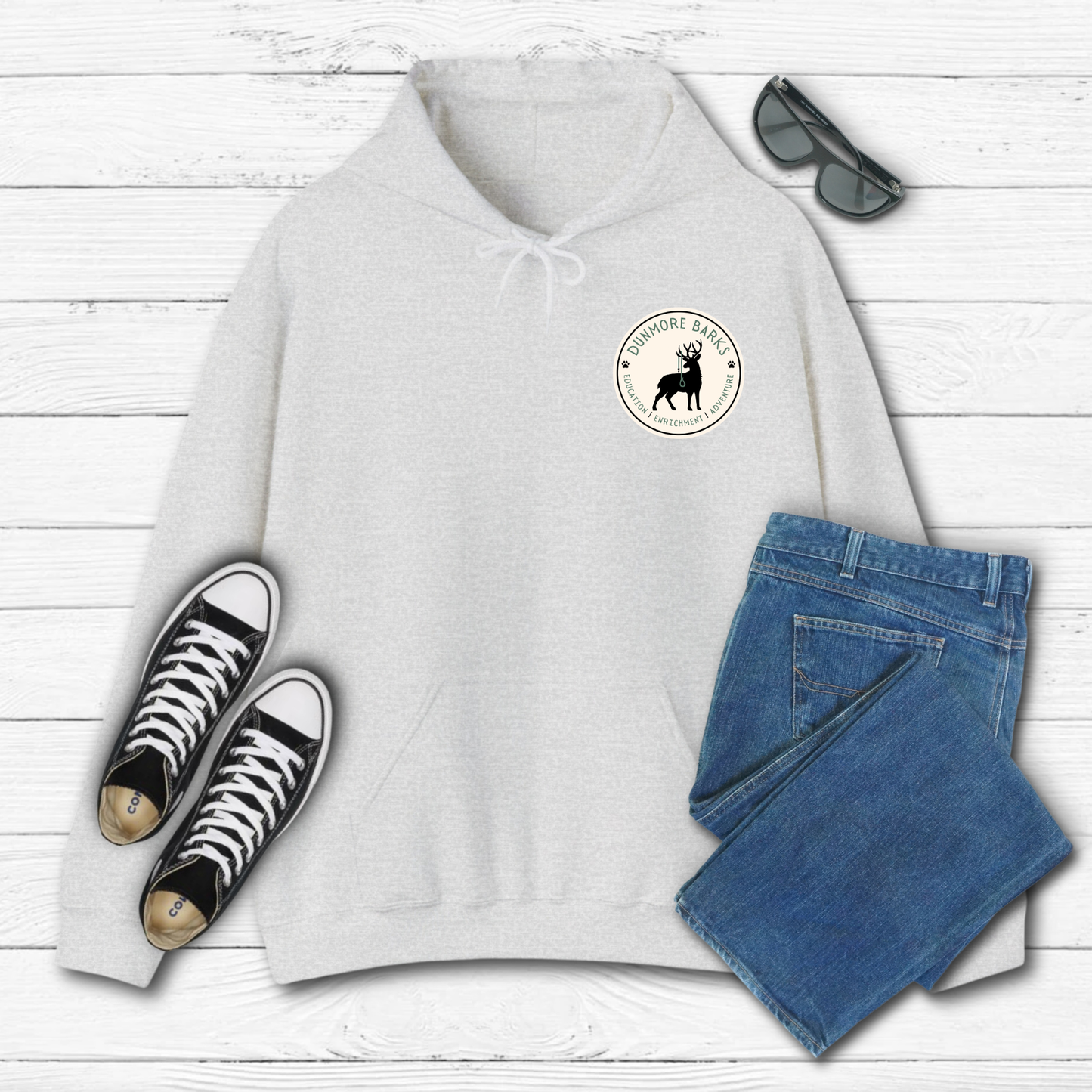 Dunmore Barks Round Logo - Hoodie