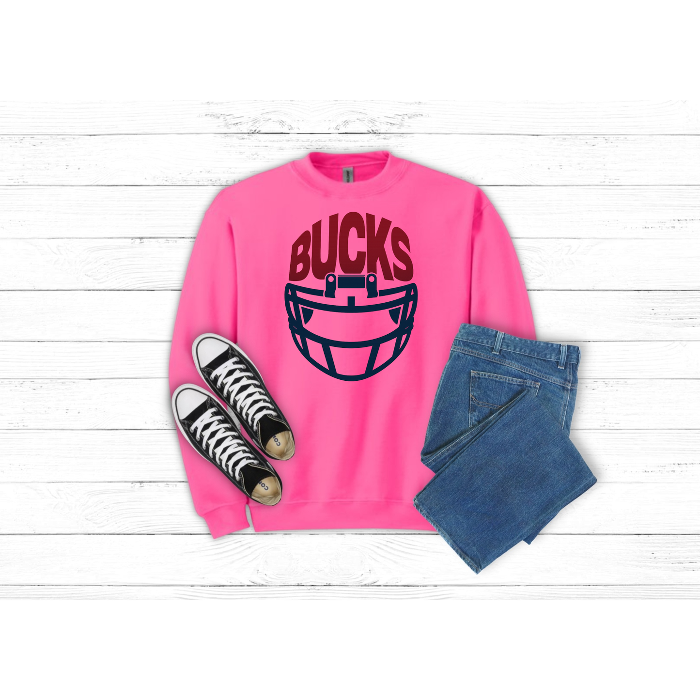Adult BUCKS Helmet - Crewneck
