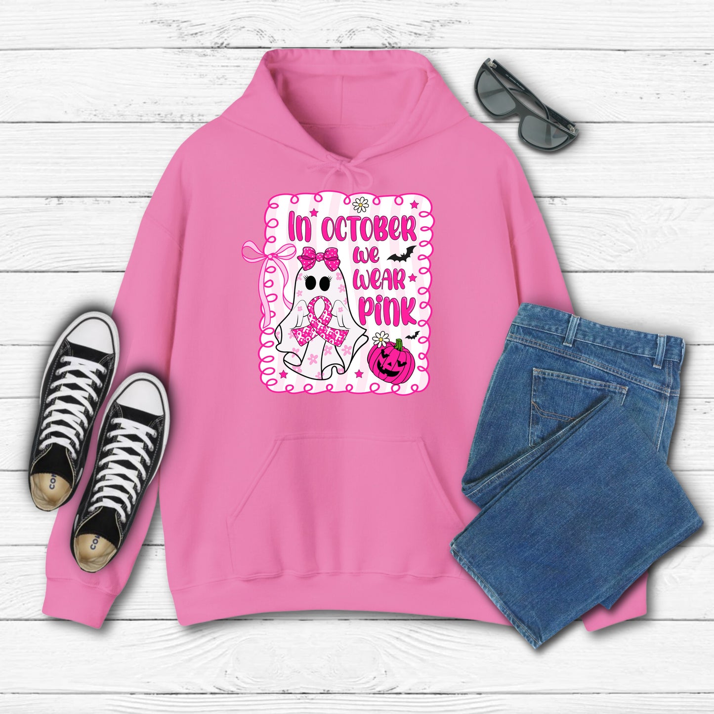 Cancer Ghost Wear Pink - Hoodie