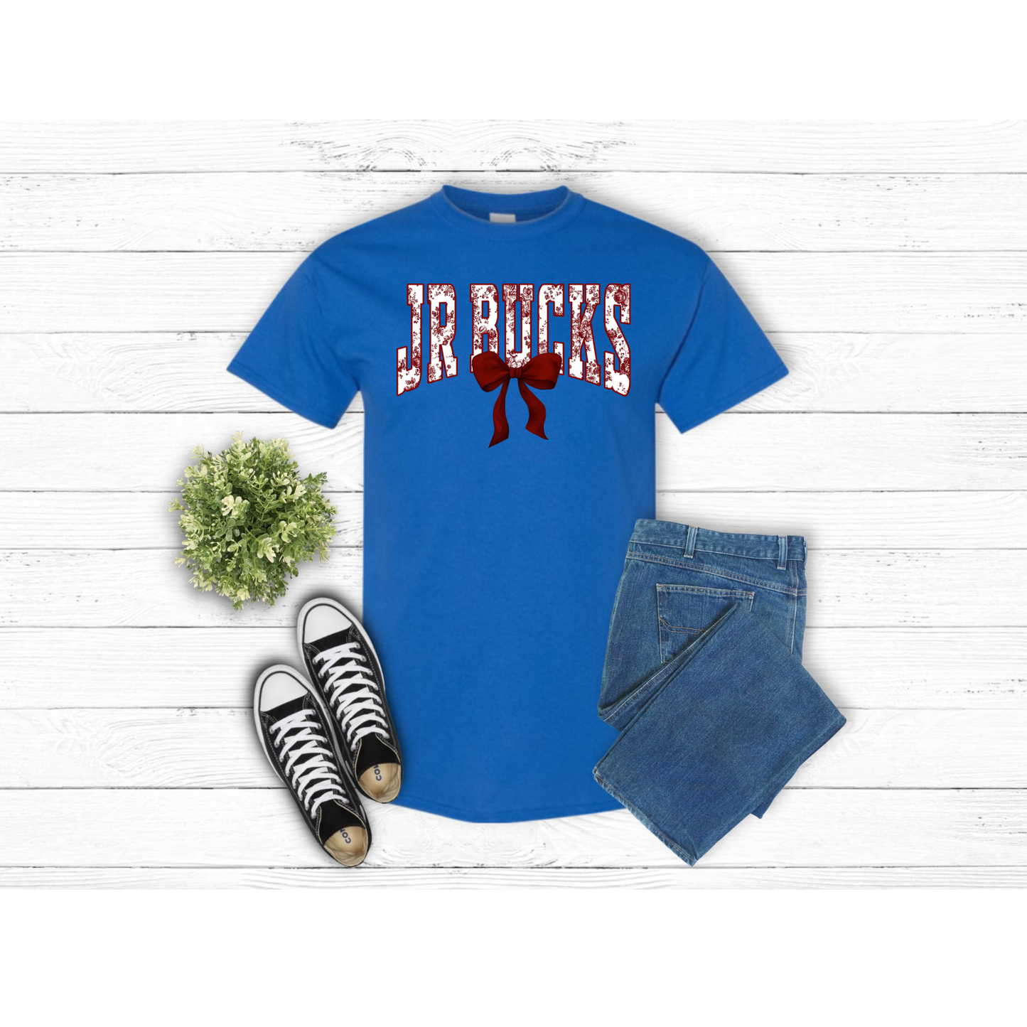 Jr Bucks Floral Maroon - T-Shirt